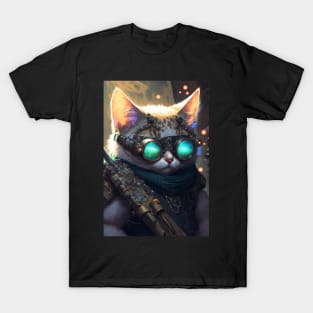 Funny Cats Lovers Birthday Gifts Ideas - Digital Artwork T-Shirt